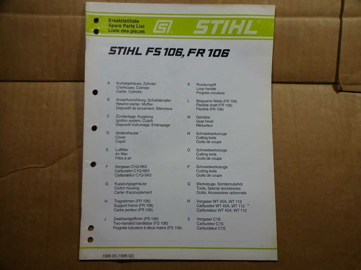 stihl trimmer fs 40 parts diagram