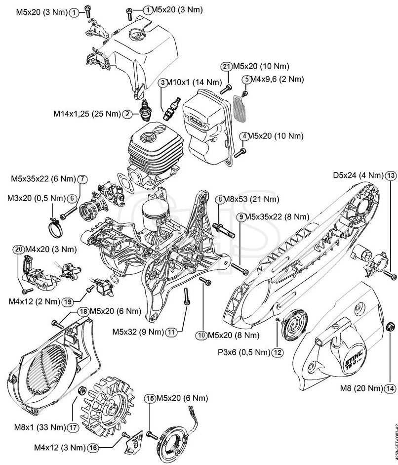 stihl ts 500i parts diagram