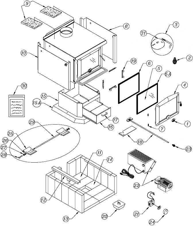 stove parts diagram