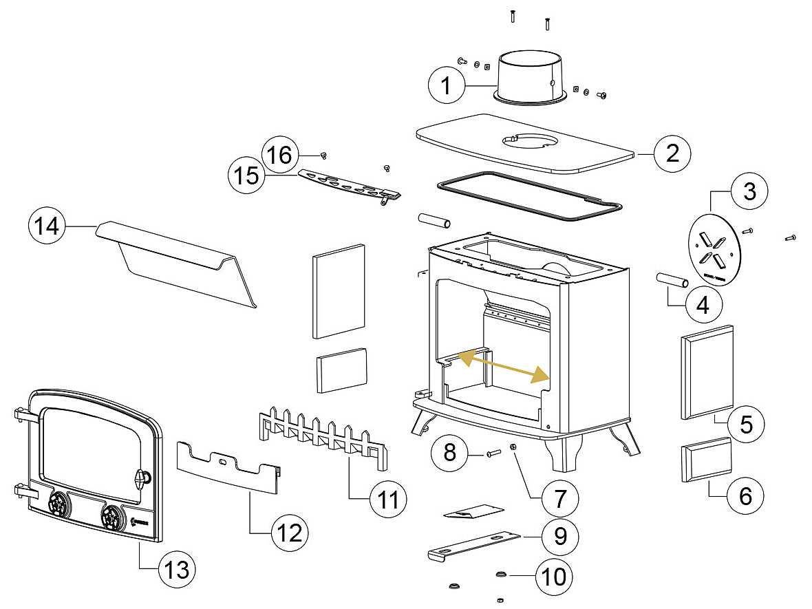 stove parts diagram