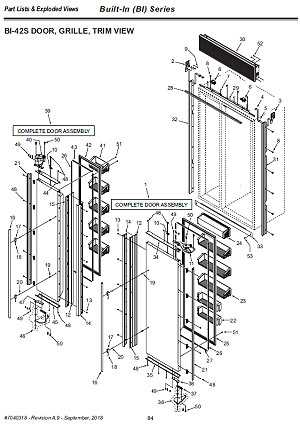 sub zero 695 parts diagram