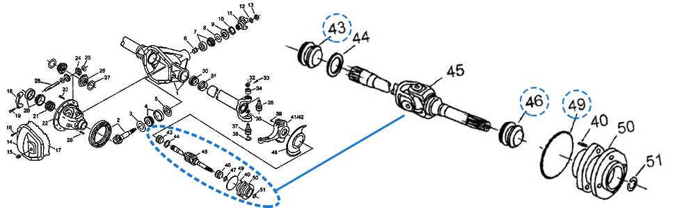 super duty ford f250 front axle parts diagram