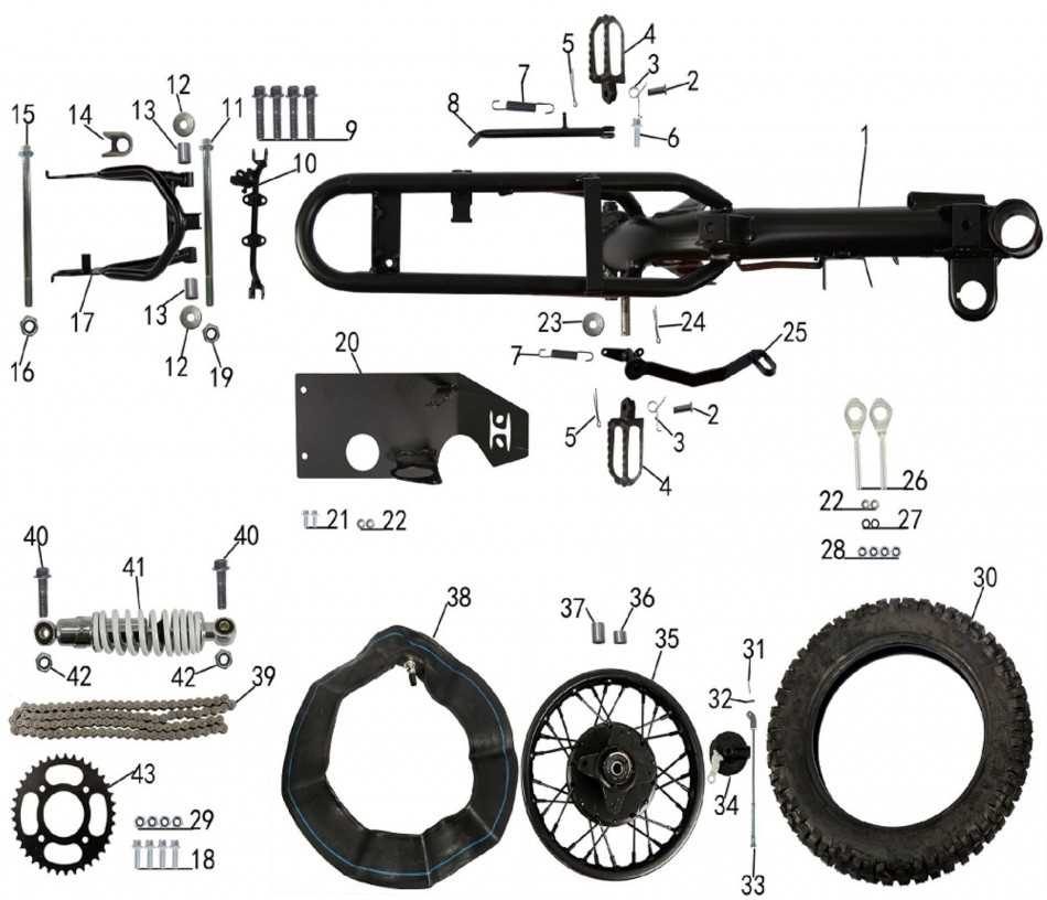 tao tao 110 parts diagram