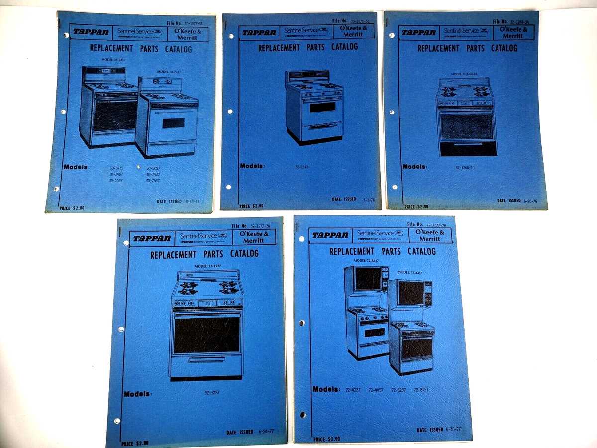 tappan oven parts diagram