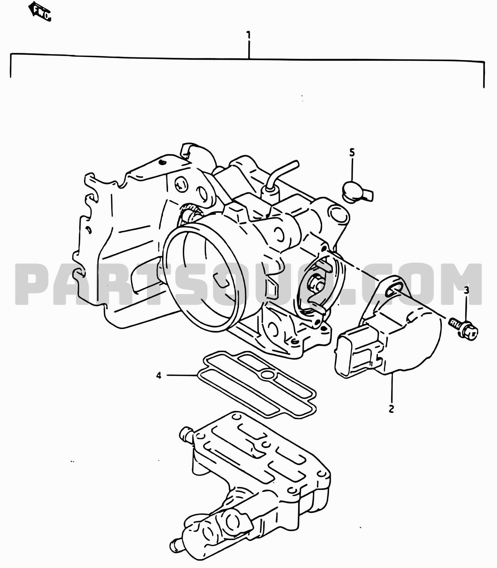 throttle body parts diagram