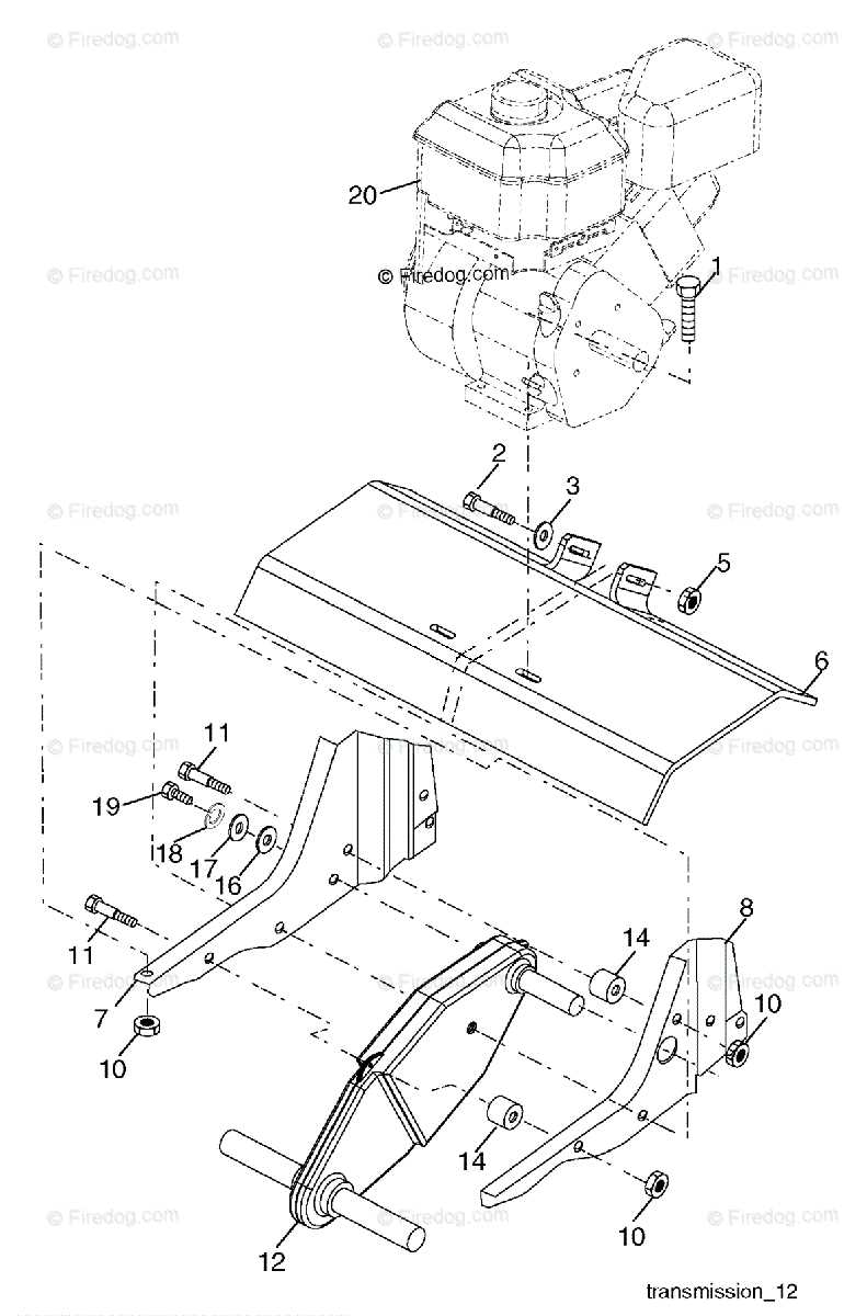 tiller parts diagram