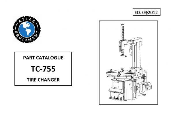 tire machine parts diagram