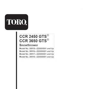 toro ccr 3650 parts diagram