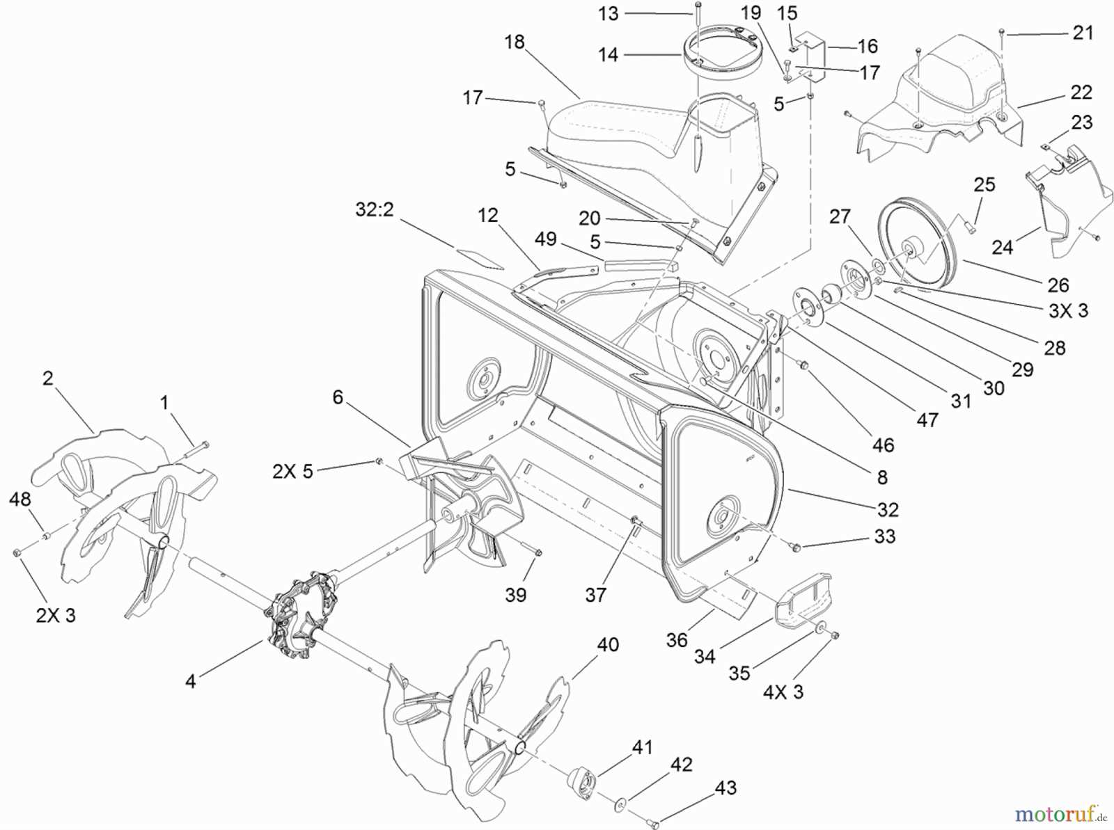 toro snowblower parts diagram