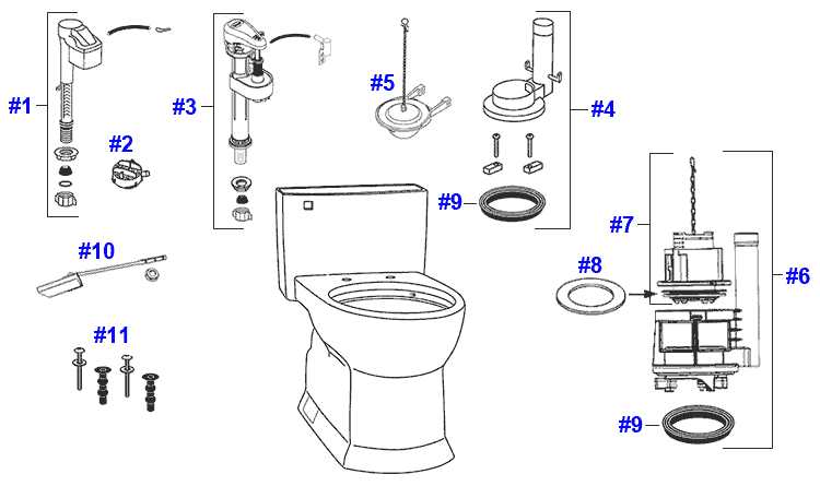 toto toilet parts diagram