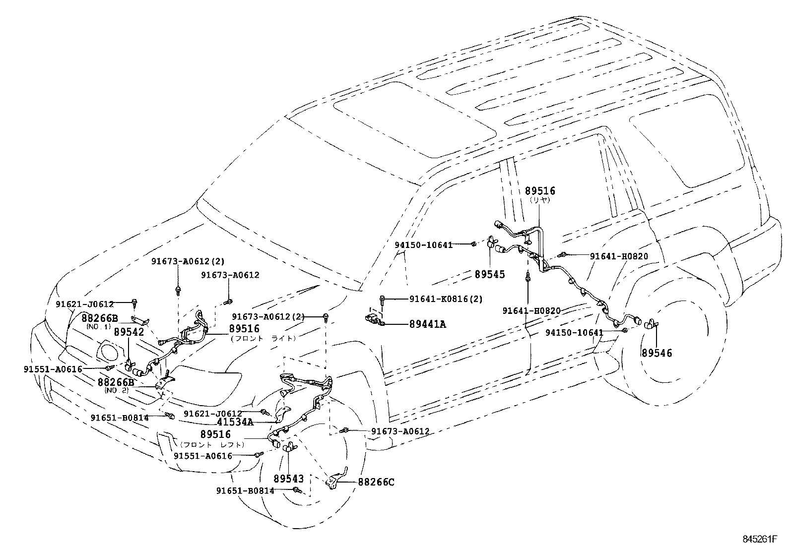 toyota 4runner body parts diagram