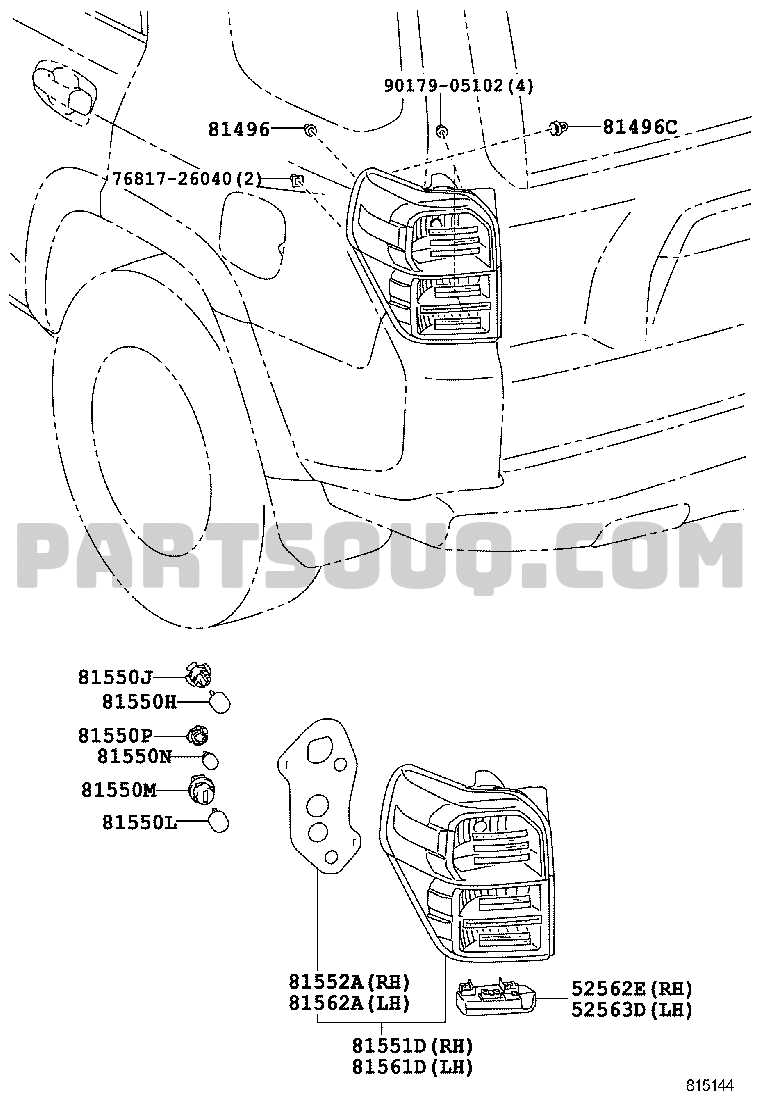 toyota 4runner parts diagram