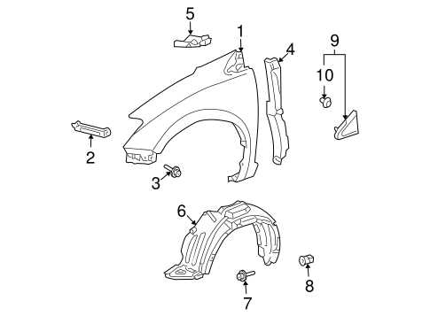 toyota sienna body parts diagram