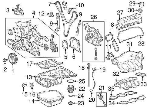 toyota sienna parts diagram