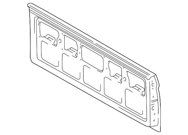 toyota tacoma tailgate parts diagram