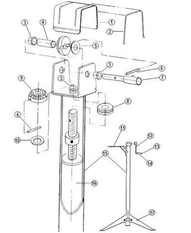 trailer jack parts diagram