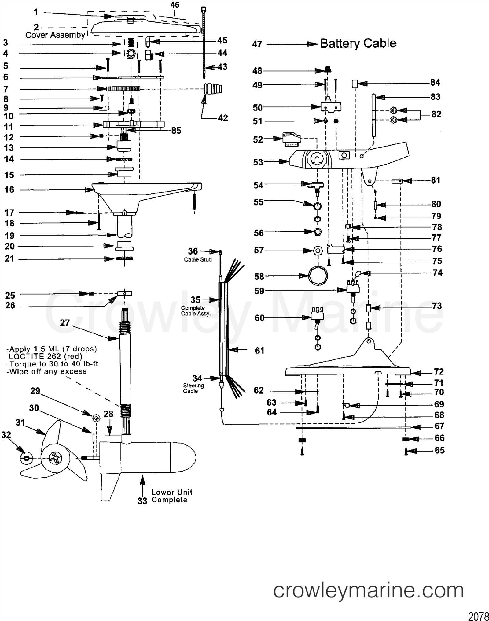 trolling motor parts diagram