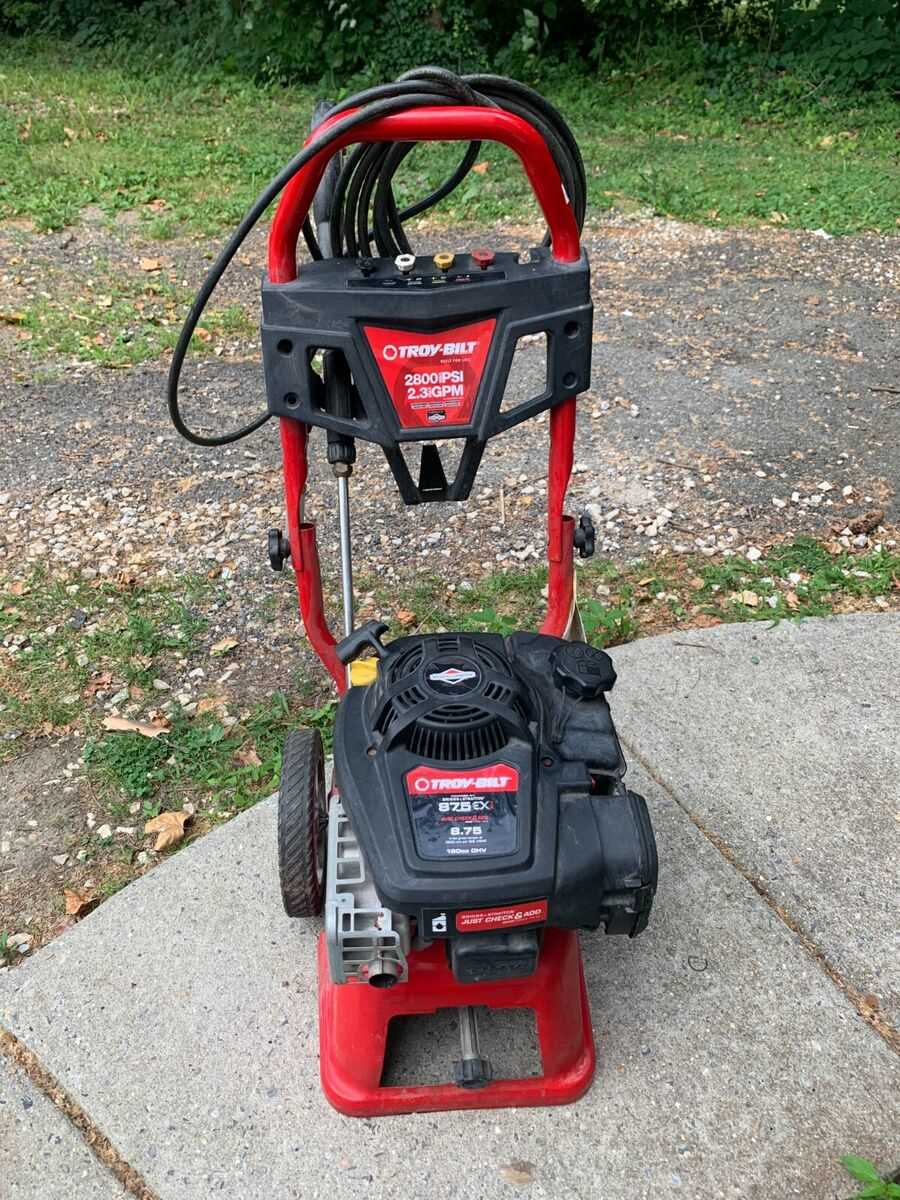 troy bilt 2800 psi pressure washer parts diagram