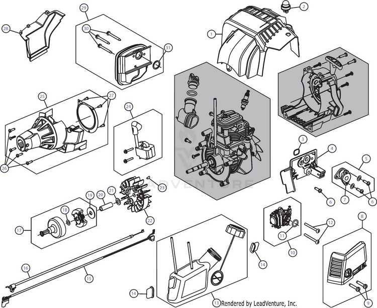 troy bilt 4 cycle trimmer parts diagram