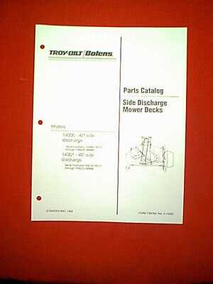 troy bilt 42 inch deck parts diagram