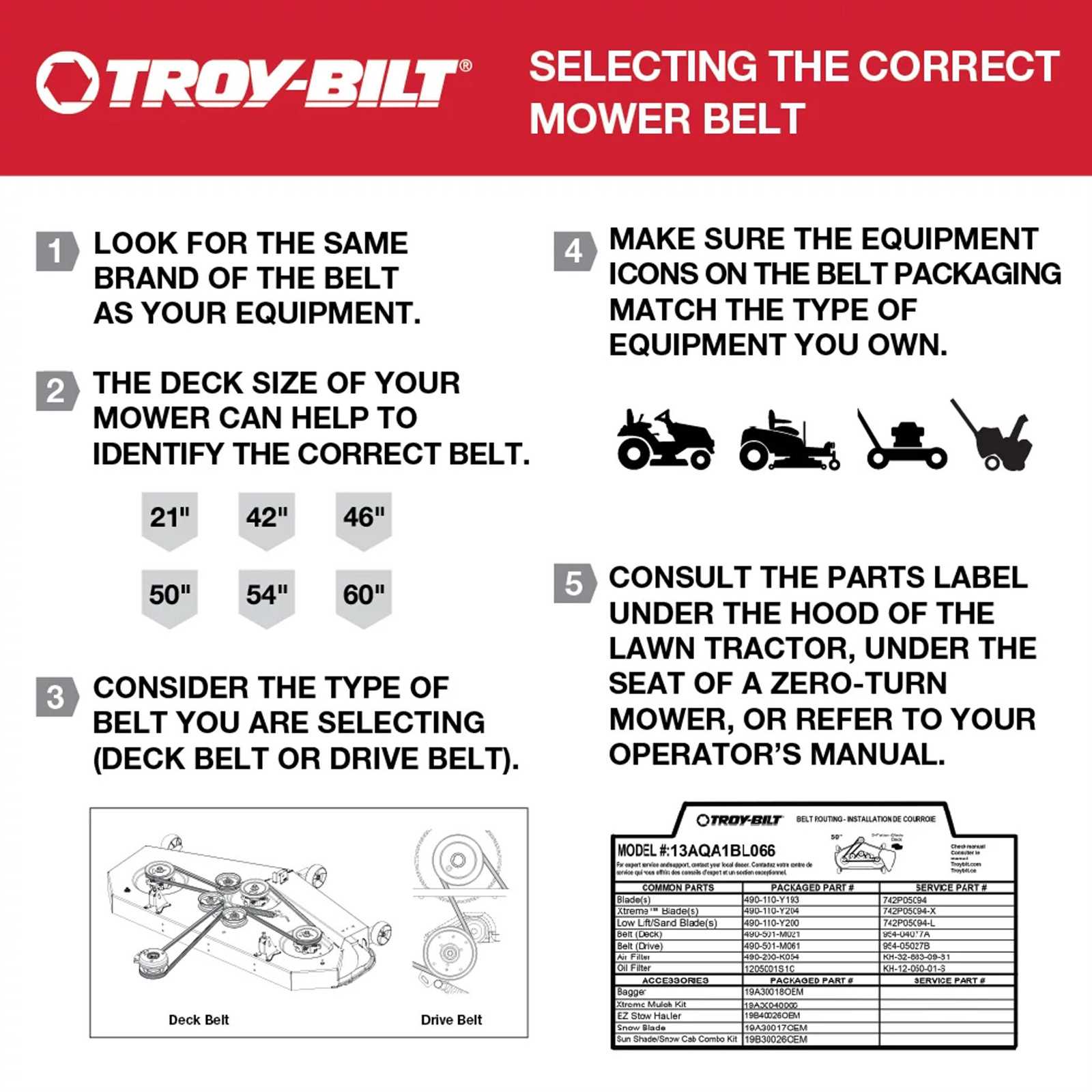 troy bilt mustang 42 parts diagram