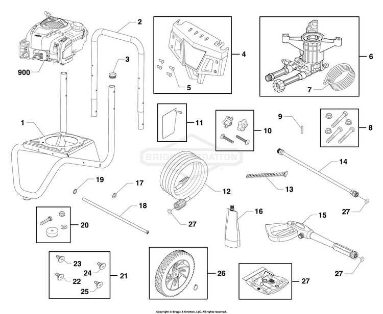 troy bilt pressure washer parts diagram