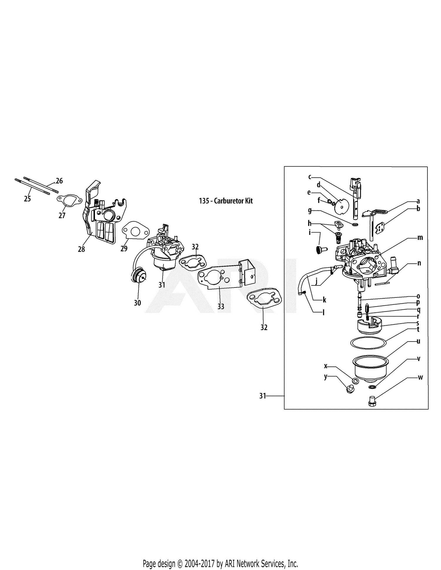 troy bilt storm 2410 parts diagram