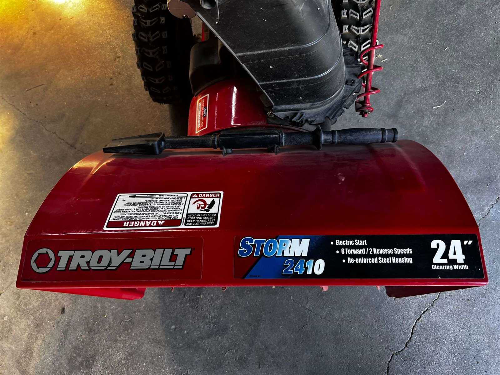 troy bilt storm 2410 parts diagram