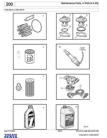 volvo penta 4.3 gl parts diagram