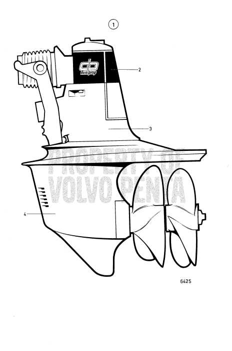 volvo penta duo prop outdrive parts diagram