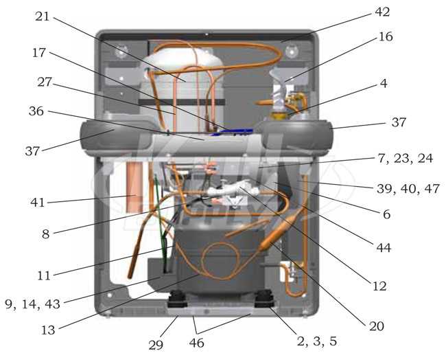 water cooler parts diagram