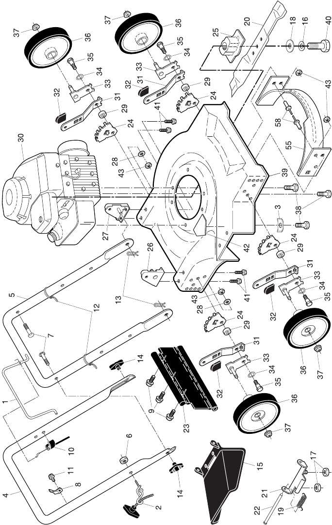 weed eater lawn mower parts diagrams