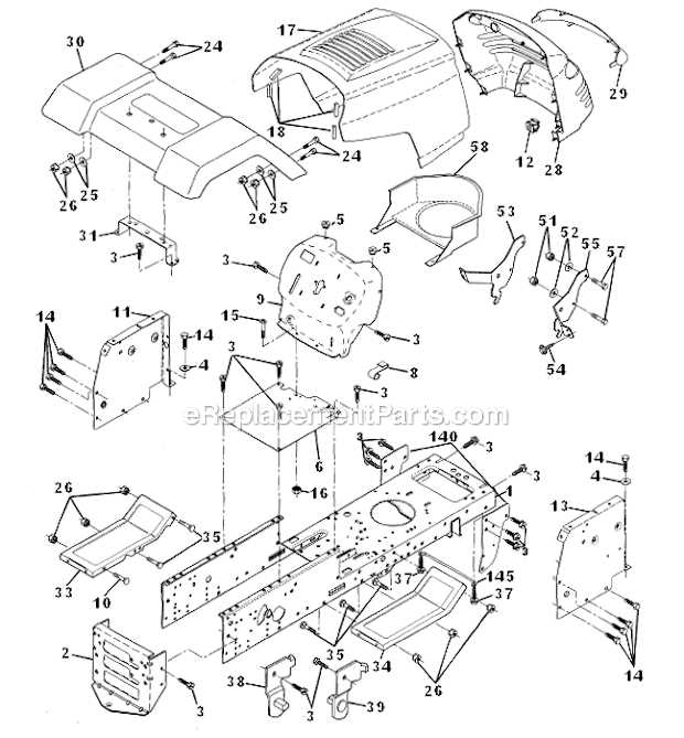 weed eater lawn mower parts diagrams