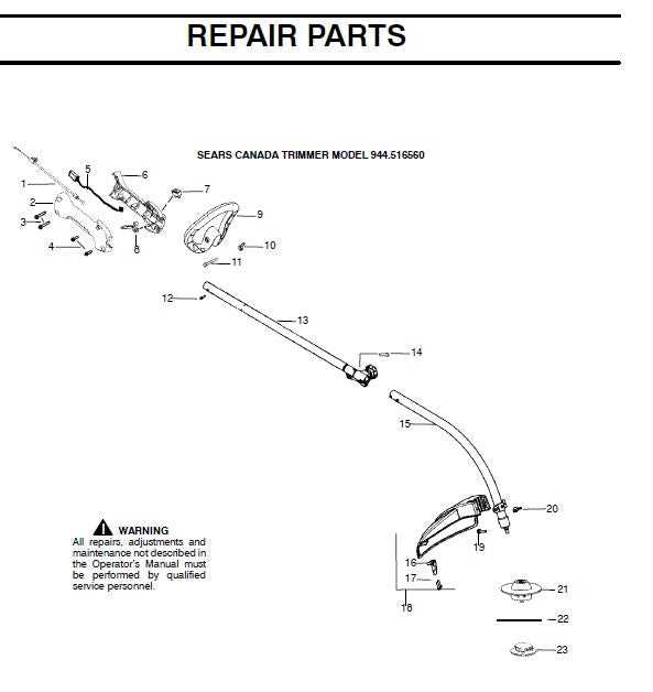 weed wacker parts diagrams