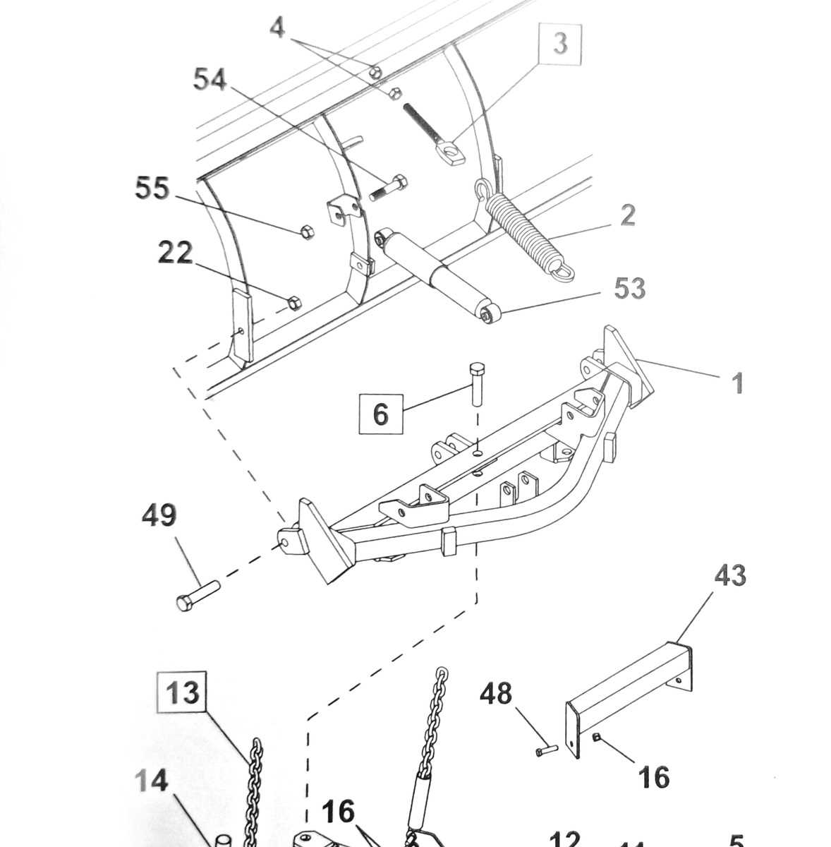 western snow plow parts diagram