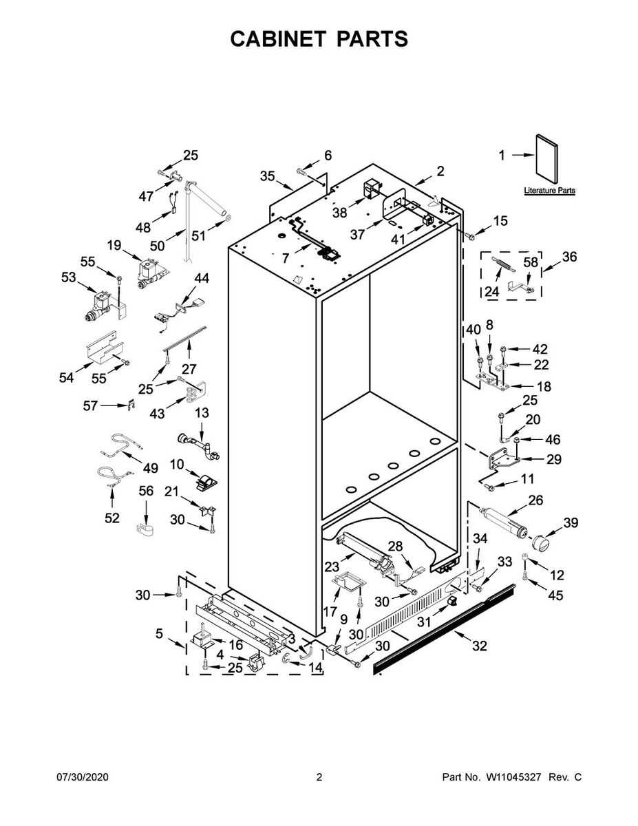 whirlpool ice dispenser parts diagram