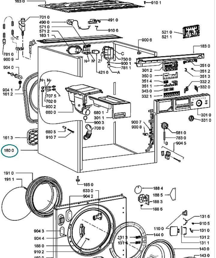 whirlpool washer diagram parts