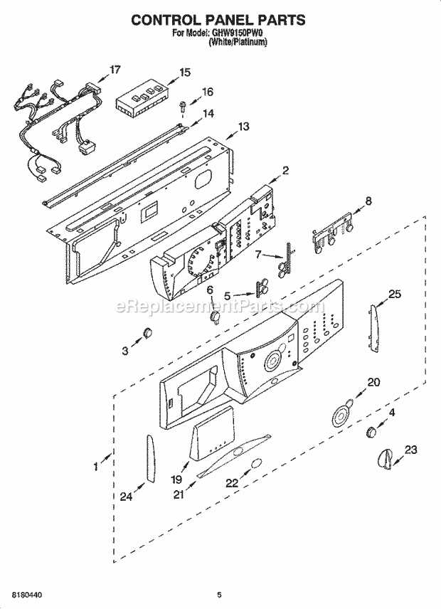 whirlpool washer diagram parts