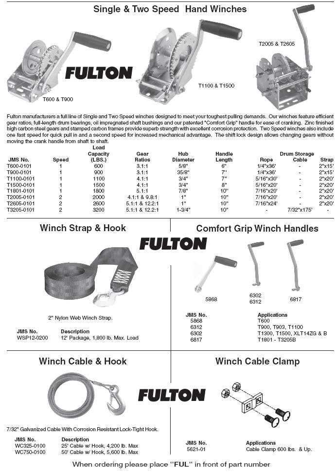 winch parts diagram