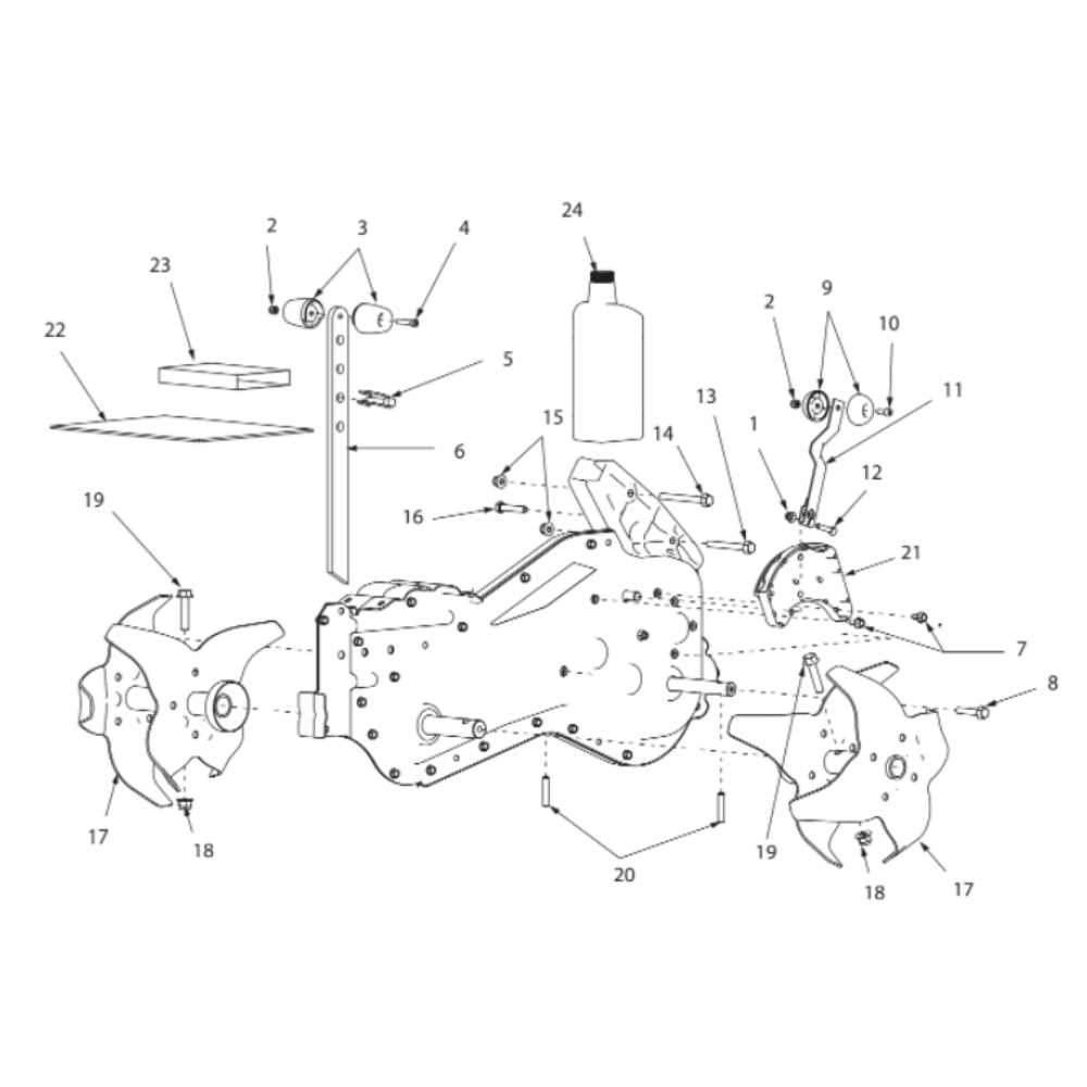 yard machine tiller parts diagram