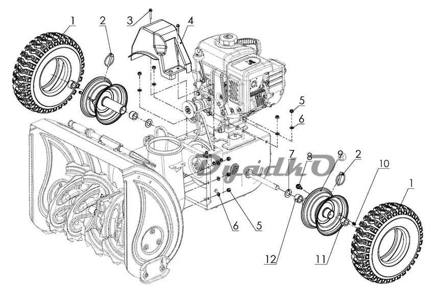 yardman snowblower parts diagram