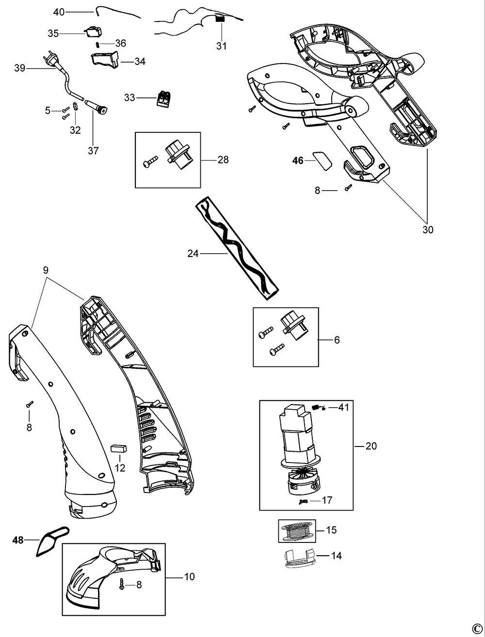 black and decker lst140 parts diagram