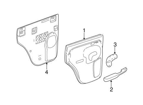 door silverado chevy silverado interior parts diagram