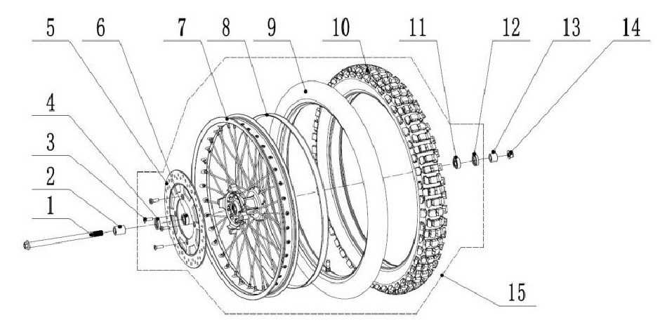 diagram dirt bike parts