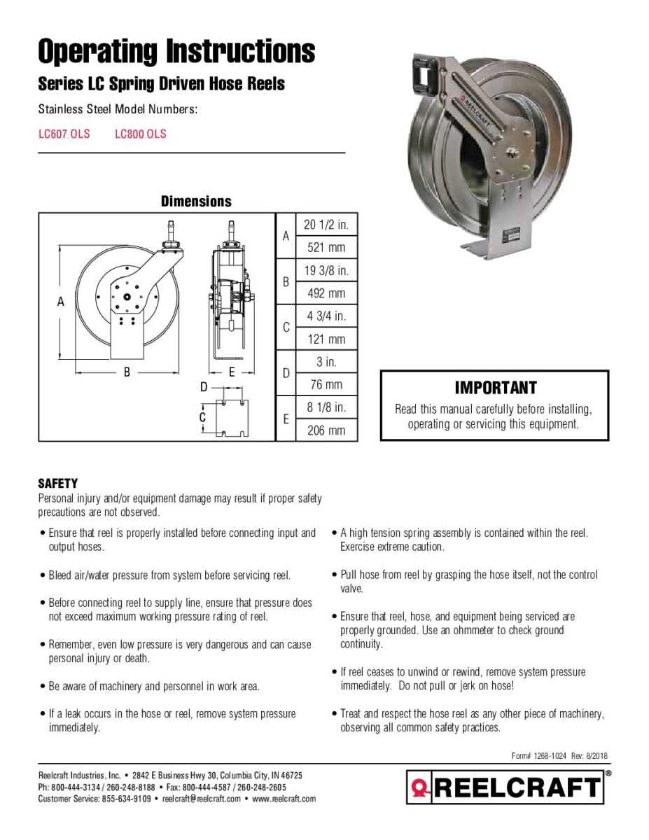 frontgate hose reel parts diagram