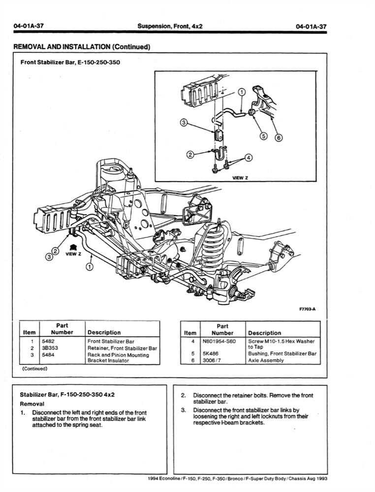 1994 ford f150 parts diagram