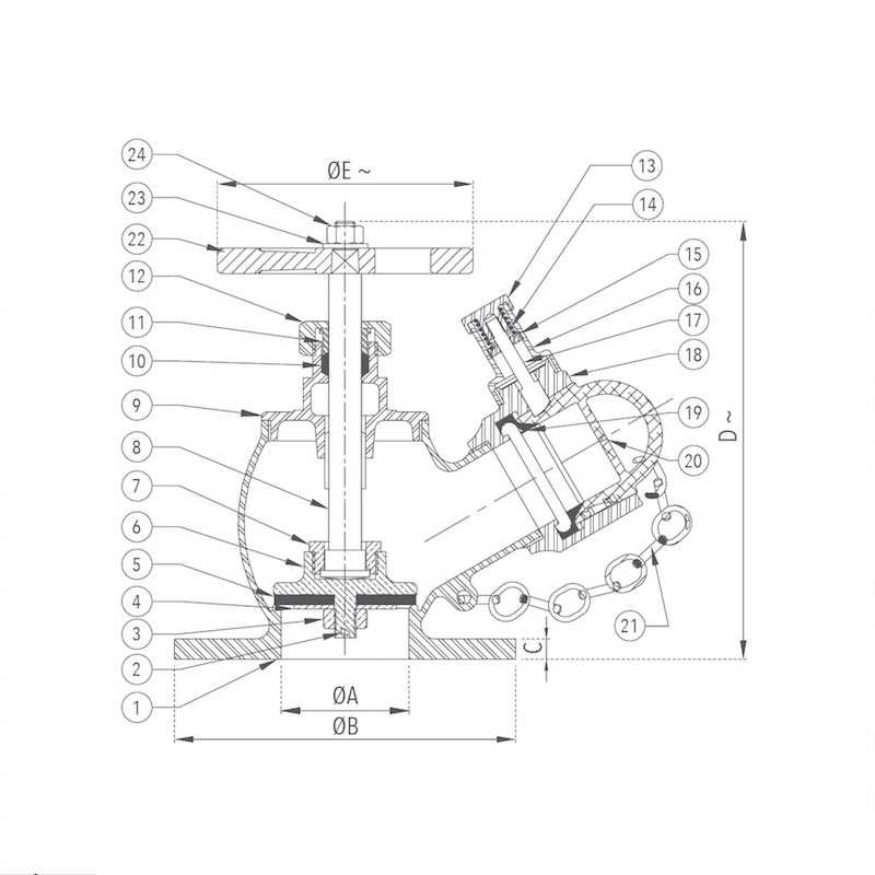 parts of a fire hydrant diagram