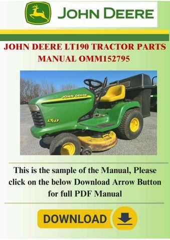 john deere lt190 parts diagram