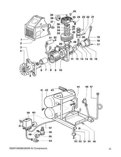 air compressor parts diagram