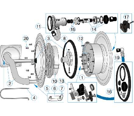 air hose reel parts diagram